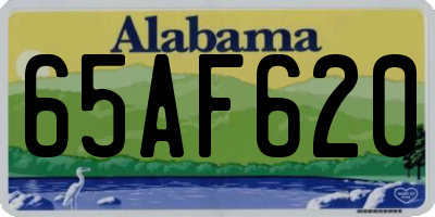AL license plate 65AF620