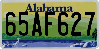 AL license plate 65AF627