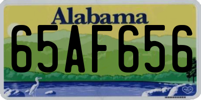 AL license plate 65AF656