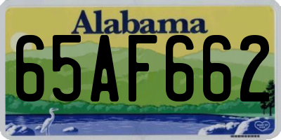 AL license plate 65AF662