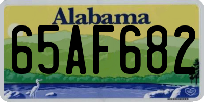 AL license plate 65AF682