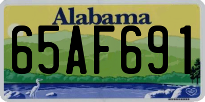 AL license plate 65AF691