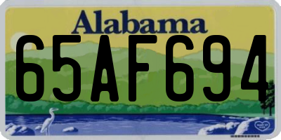 AL license plate 65AF694