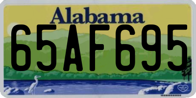 AL license plate 65AF695