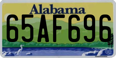 AL license plate 65AF696