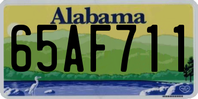 AL license plate 65AF711