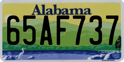 AL license plate 65AF737