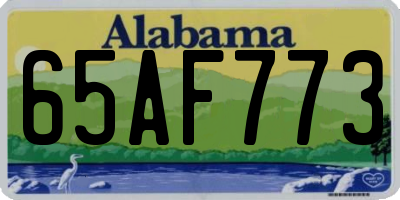 AL license plate 65AF773