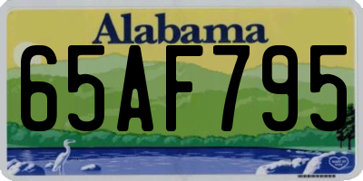 AL license plate 65AF795