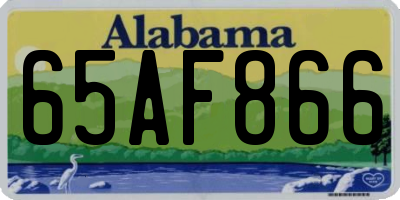 AL license plate 65AF866