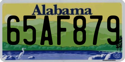 AL license plate 65AF879