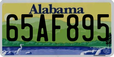 AL license plate 65AF895