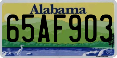 AL license plate 65AF903