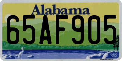 AL license plate 65AF905