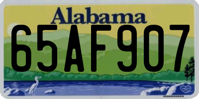 AL license plate 65AF907