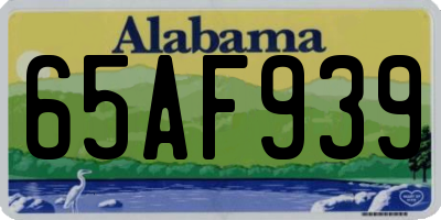 AL license plate 65AF939