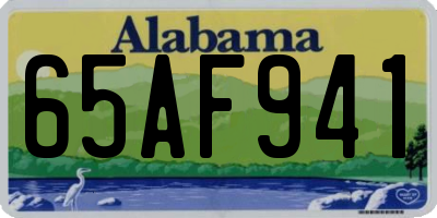 AL license plate 65AF941
