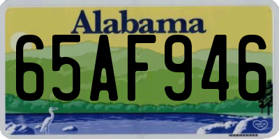 AL license plate 65AF946