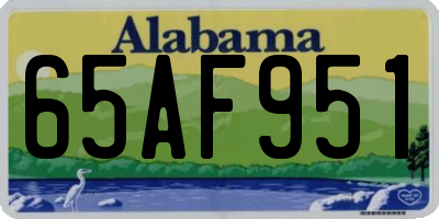 AL license plate 65AF951