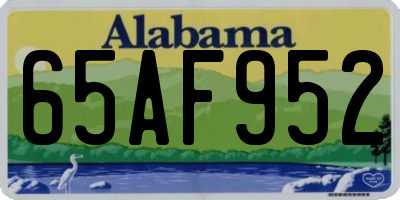 AL license plate 65AF952