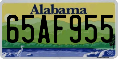 AL license plate 65AF955