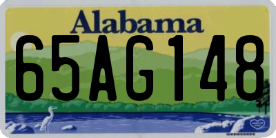 AL license plate 65AG148