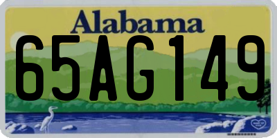 AL license plate 65AG149