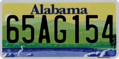 AL license plate 65AG154