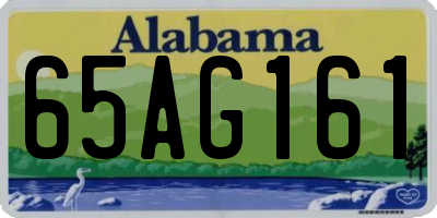 AL license plate 65AG161