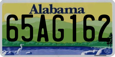 AL license plate 65AG162