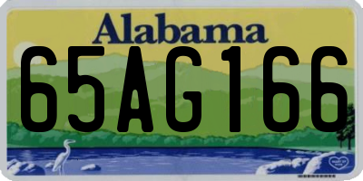 AL license plate 65AG166
