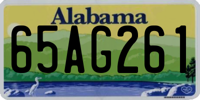 AL license plate 65AG261