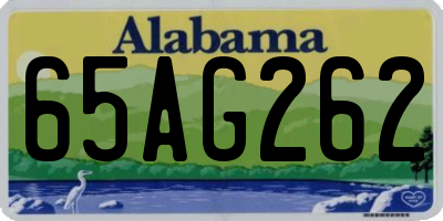 AL license plate 65AG262