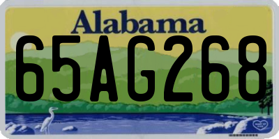 AL license plate 65AG268