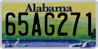 AL license plate 65AG271