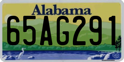 AL license plate 65AG291
