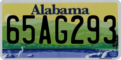 AL license plate 65AG293