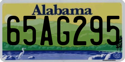 AL license plate 65AG295