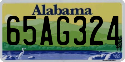 AL license plate 65AG324