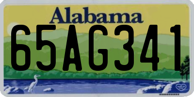 AL license plate 65AG341