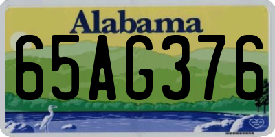 AL license plate 65AG376
