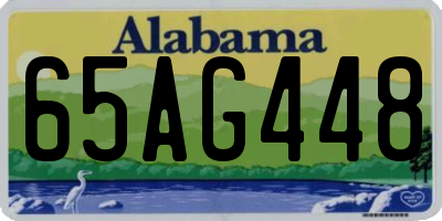AL license plate 65AG448