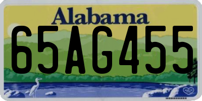 AL license plate 65AG455