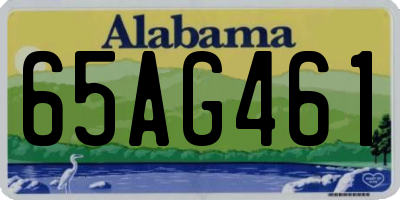 AL license plate 65AG461