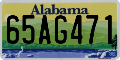 AL license plate 65AG471