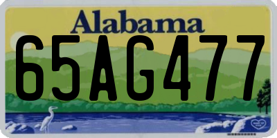 AL license plate 65AG477