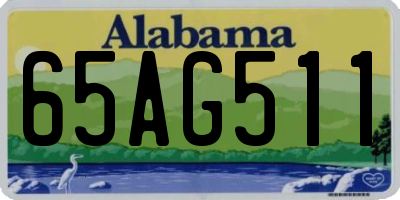 AL license plate 65AG511