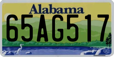 AL license plate 65AG517
