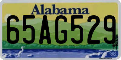 AL license plate 65AG529
