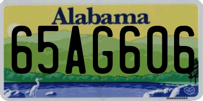 AL license plate 65AG606